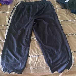 Premier International Track pants with adjustable heel zipper, Size L Color blue